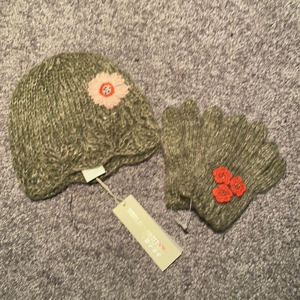 New Confetti Girls Hat & Glove Set